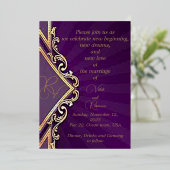 De elegantie van liefde folie trouwkaart folie uitnodiging (Staand Voorkant)