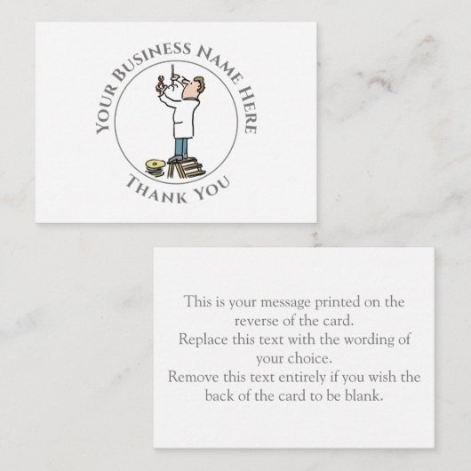 De elektricien bedanken u voor uw briefkaart (Voorkant / Achterkant)