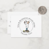 De elektricien bedanken u voor uw briefkaart (Voorkant / Achterkant in situ)