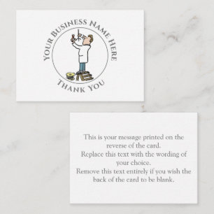 De elektricien bedanken u voor uw briefkaart