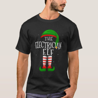 De elektricien Elf Funny Matching Familie Xm T-shirt