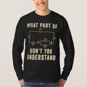 De elektricien van de kring wat deel van niet u be t-shirt