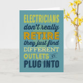 De elektriciens zich trekken niet werkelijk terug kaart (Gele Bloem)