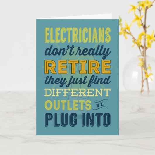 De elektriciens zich trekken niet werkelijk terug kaart (Gele Bloem)