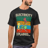 De elektriciteit verklaarde Volt Ohm Amp Funny Ele T-shirt (Voorkant)