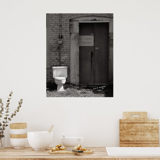 De elektrische buitentoren poster (Keuken)