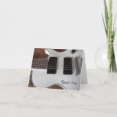 De elektrische Gitaar dankt u Bedankkaart (Voorkant)