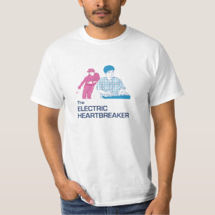 De elektrische hartbreker roze & blauw - Mannen T-shirt