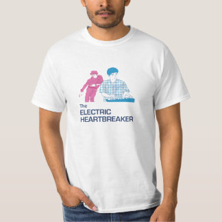 De elektrische hartbreker roze & blauw - Mannen T-shirt