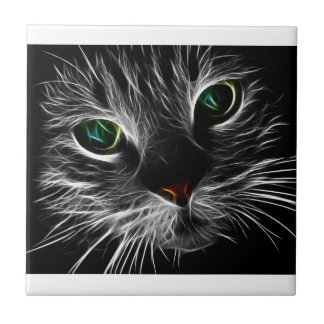 De "elektrische" kat tegeltje