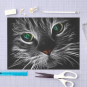 De "elektrische" kat tissuepapier (Craft)