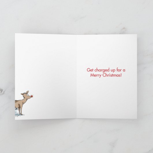 De elektrische Kerstkaart van het Parkeren van het Feestdagen Kaart (Binnen)