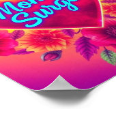 De elektrische liefdesgolf van mama poster (Hoek)