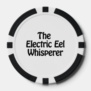 de elektrische paling fluisteraar pokerchips