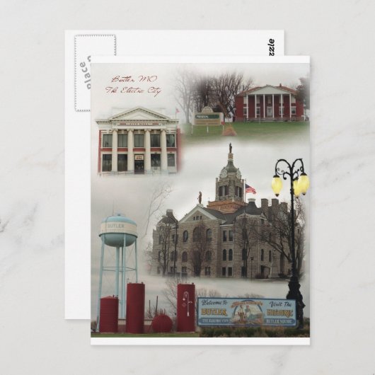 De elektrische stad briefkaart (Voorkant / Achterkant)