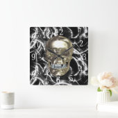 De elektrische Vierkante Klok van de Schedel van (Huis)