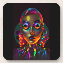 De elektrische vrouw bier onderzetter