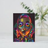 De elektrische vrouw briefkaart (Staand voorkant)