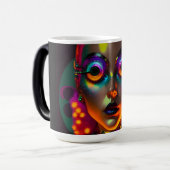 De elektrische vrouw magische mok (Voorkant links)