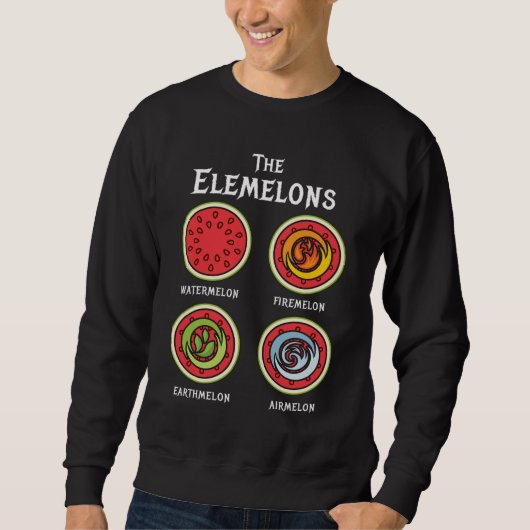 De Elemelons Watermelon Fire Earth Trui (Voorkant)