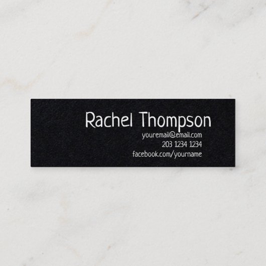 De elementaire babysitter uit de klas mini visitekaartje (Achterkant)