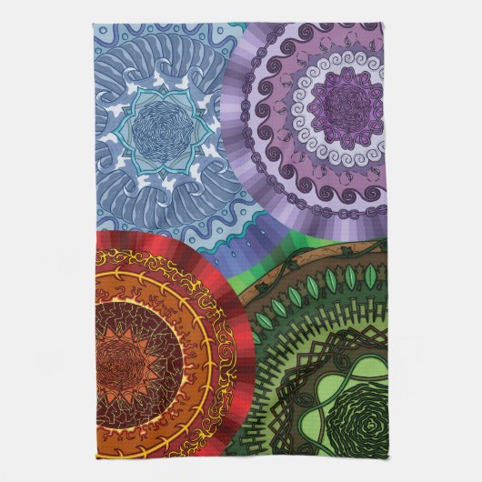 De Elementen Mandala Handdoek (Verticaal)