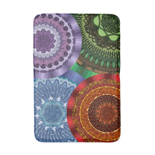 De elementen Mandalas badmat (Voorkant Verticaal)