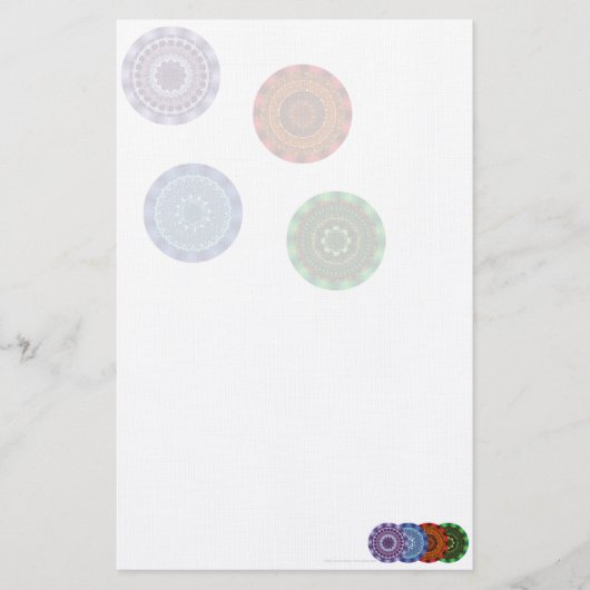 De Elementen Mandalas Briefpapier (Voorkant)