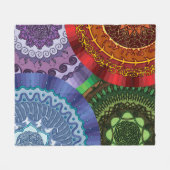 De Elementen Mandalas Fleece Blanket (Voorkant (Horizontaal))