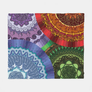 De Elementen Mandalas Fleece Blanket