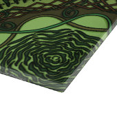 De elementen Mandalas glazen snijplank (Hoek)