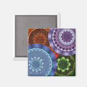 De elementen Mandalas magneet (Voorkant / Achterkant)