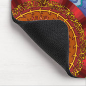 De elementen Mandalas Mousepad Muismat (Hoek)