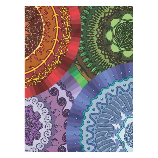 De elementen Mandalas tafelkleed (Voorkant)