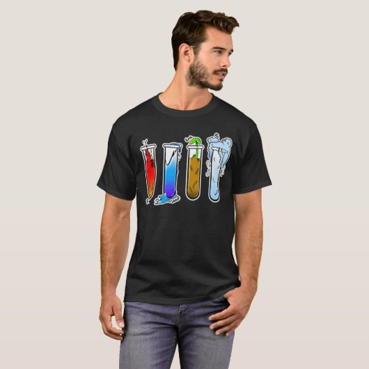 De elementen t-shirt (Voorkant volledig)