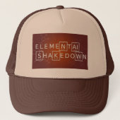 De elementen van de afsplitsing trucker pet (Voorkant)