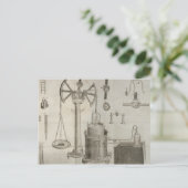 De elementen van de chemie" briefkaart (Staand voorkant)