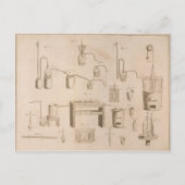 De elementen van de chemie" briefkaart (Voorkant)