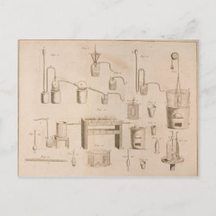 De elementen van de chemie" briefkaart