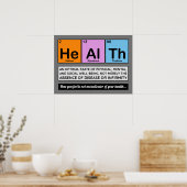 De elementen van de gezondheidscyropraktijk poster (Keuken)