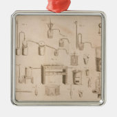 De elementen van de scheikunde" metalen ornament (Voorkant)