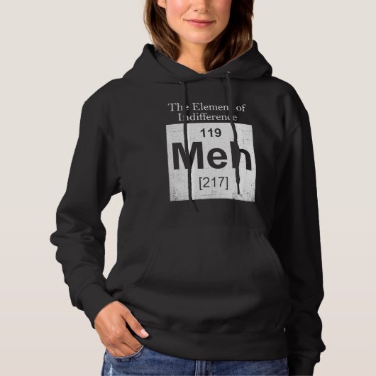 De Elementen Van Onverschilligheid Wetenschapsler Hoodie (Voorkant)