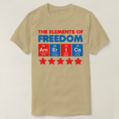 De elementen van vrijheid t-shirt (Design voorkant)