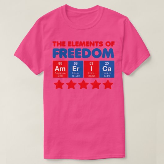 De elementen van vrijheid t-shirt (Design voorkant)