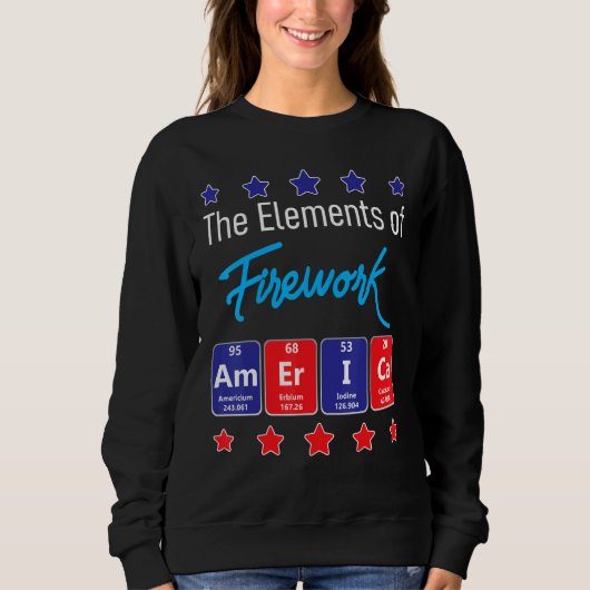 De Elementen Van Vuurwerk Merica Vuurwerkregisseur Trui (Voorkant)