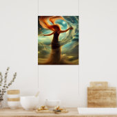 De Elements AI Fantasy Digital Art Print noemen (Keuken)