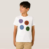 De Elements Mandalas Kind en Baby Light Shirt (Voorkant volledig)