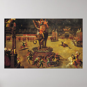 De Elephant Carousel Poster