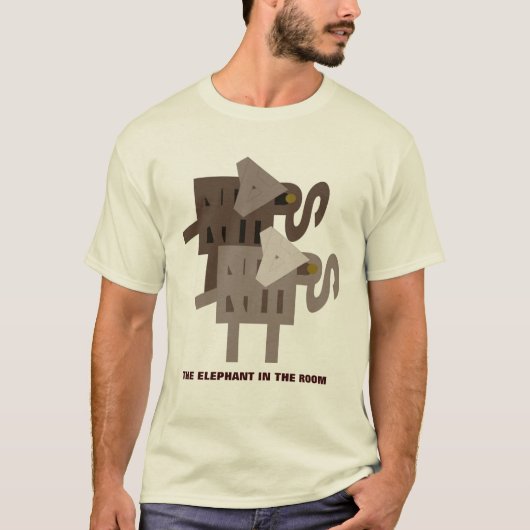 De ELEPHANT in de kamer T-shirt (Voorkant)
