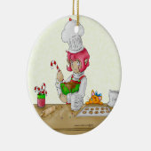 De Elf Baker Ornament (Rechts)